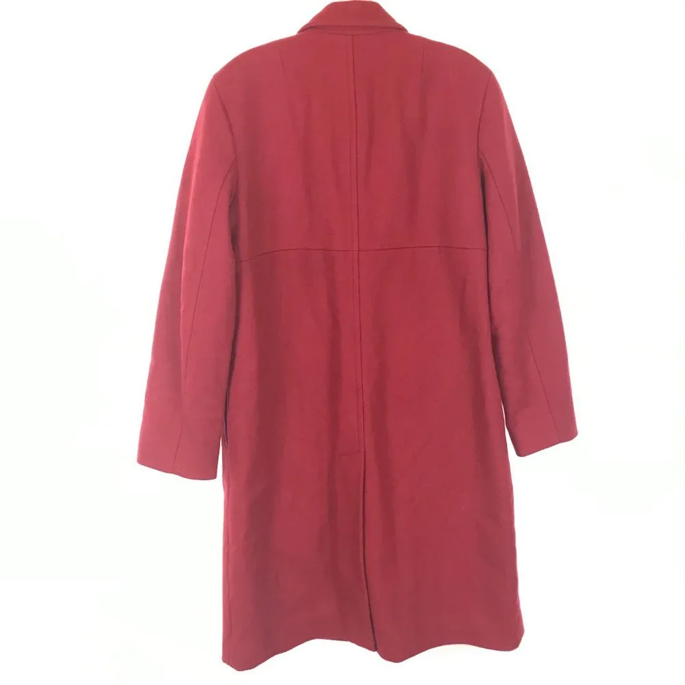 USED Size Large J. Crew Wool Blend Full Zip Coat